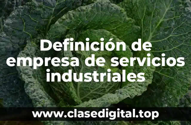 Definición de empresa de servicios industriales