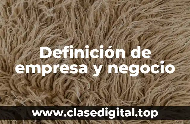 Ejemplos de empresas y negocios