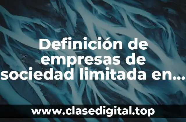 Definición de empresas de sociedad limitada en México