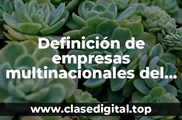 Ejemplos de empresas multinacionales del estado de Colima