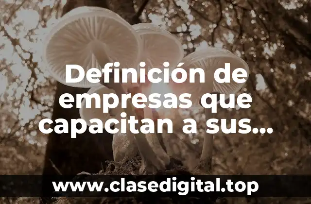 Ejemplos de empresas que capacitan a sus empleados