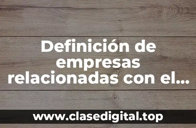 Definición de empresas relacionadas con el oceano azul