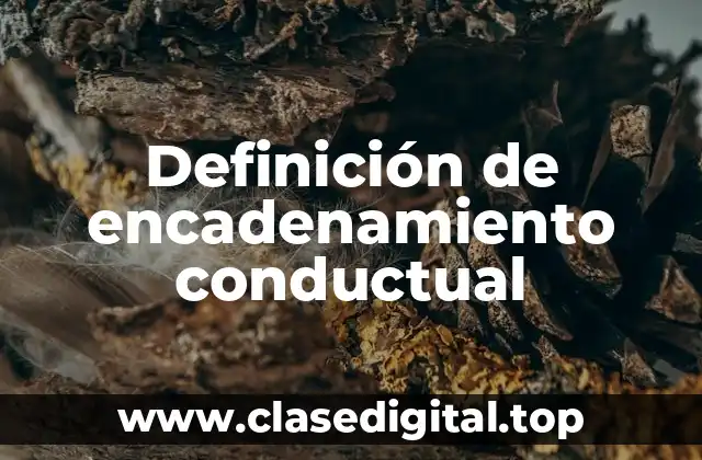 Ejemplos de encadenamiento conductual