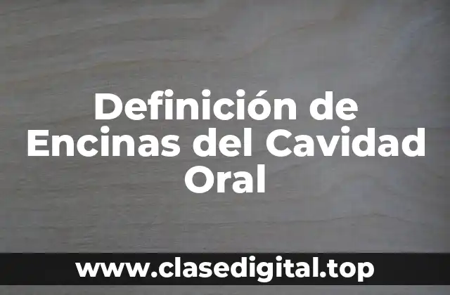 Definición de Encinas del Cavidad Oral