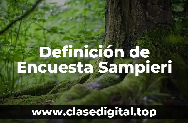 Definición técnica de Encuesta Sampieri