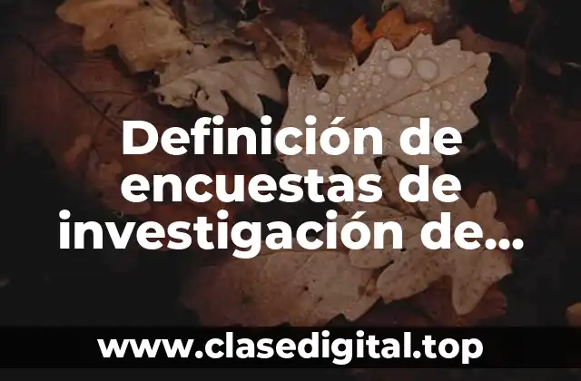 Ejemplos de encuestas de investigación de mercado