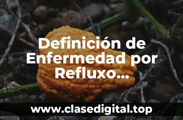 Definición de Enfermedad por Refluxo Gastroesofágico
