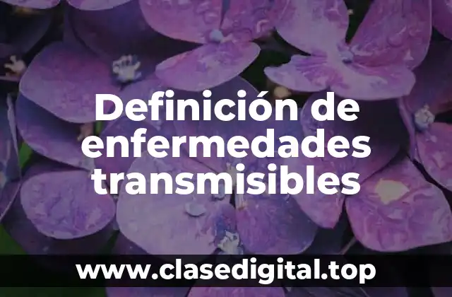 Definición de enfermedades transmisibles