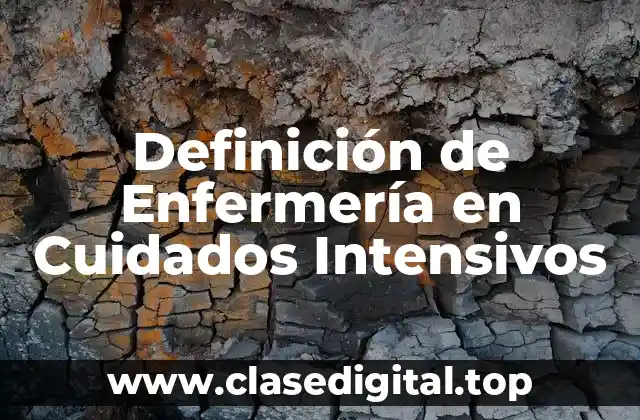 Definición de Enfermería en Cuidados Intensivos