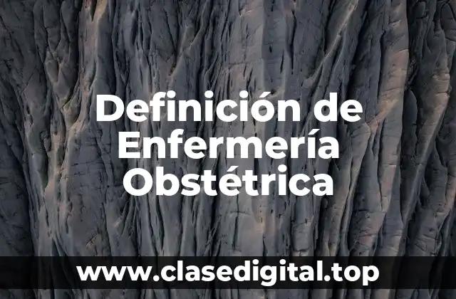 Definición de Enfermería Obstétrica