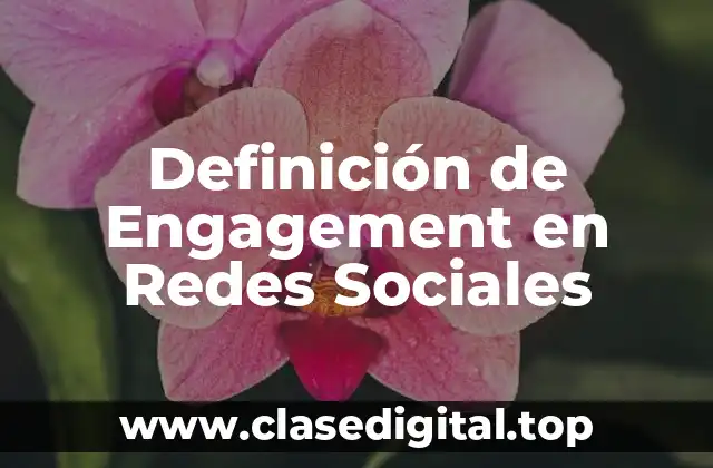 Definición de Engagement en Redes Sociales