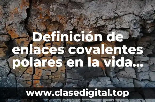 Definición de enlaces covalentes polares en la vida cotidiana