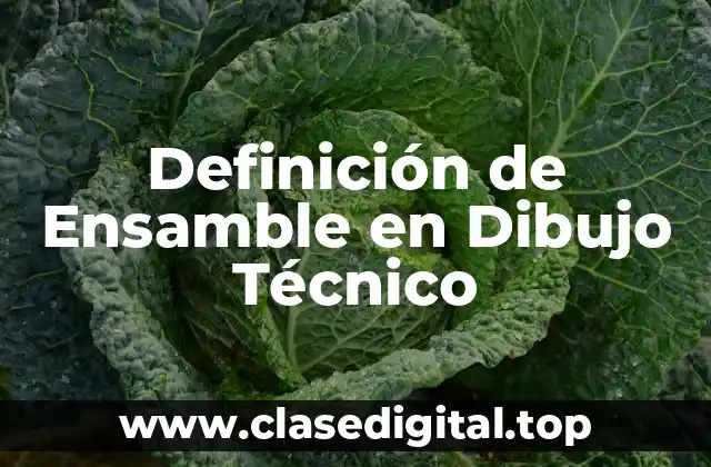 Definición de Ensamble en Dibujo Técnico