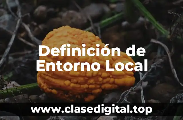Definición de Entorno Local