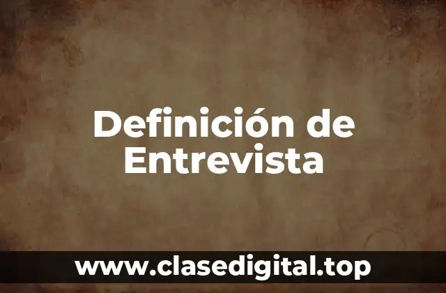 Diferencia entre Entrevista y Encuesta