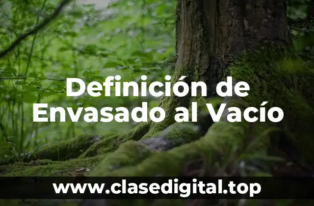 Definición de Envasado al Vacío