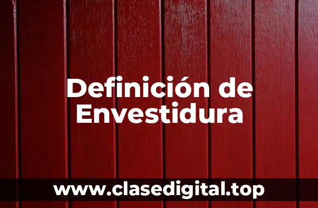 Definición de Envestidura