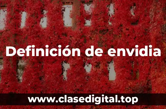 Definición de envidia