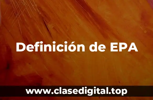 Definición de EPA