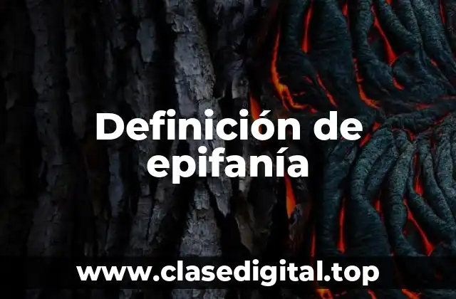 Definición técnica de epifanía