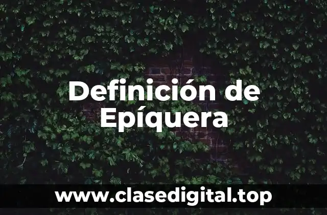 Definición de Epíquera