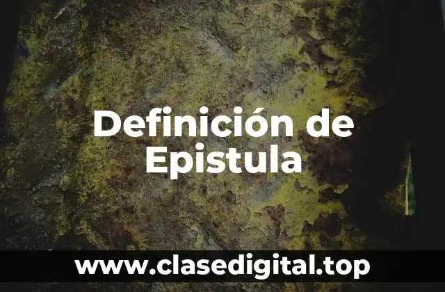 Definición de Epistula