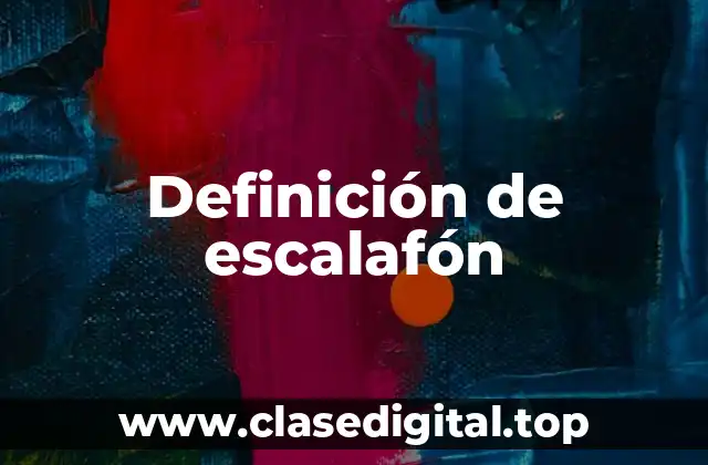Definición de escalafón