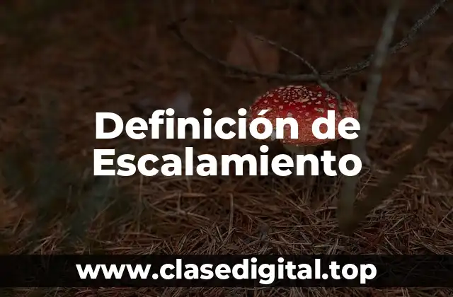 Definición de Escalamiento