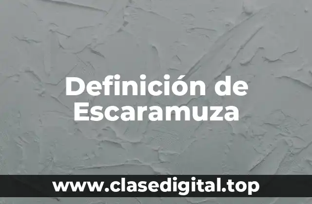 Definición de Escaramuza