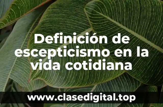 Ejemplos de escepticismo