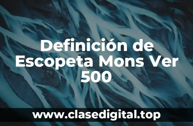 Definición de Escopeta Mons Ver 500