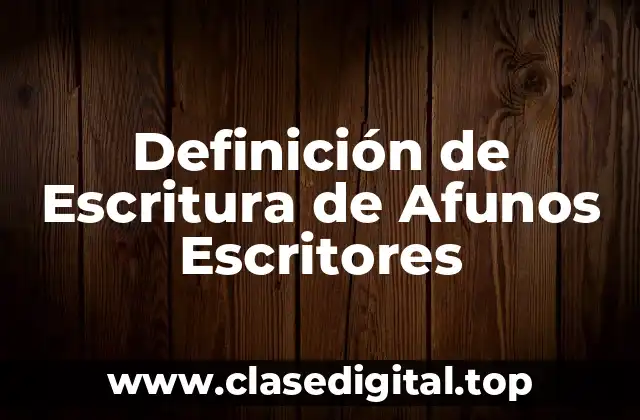 Definición técnica de escritura de aforismos