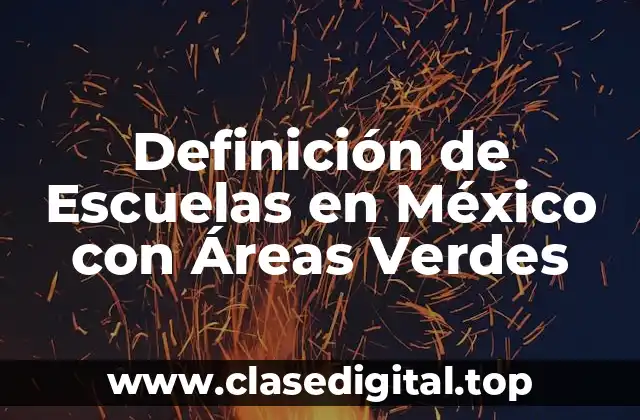 Ejemplos de Escuelas con Áreas Verdes