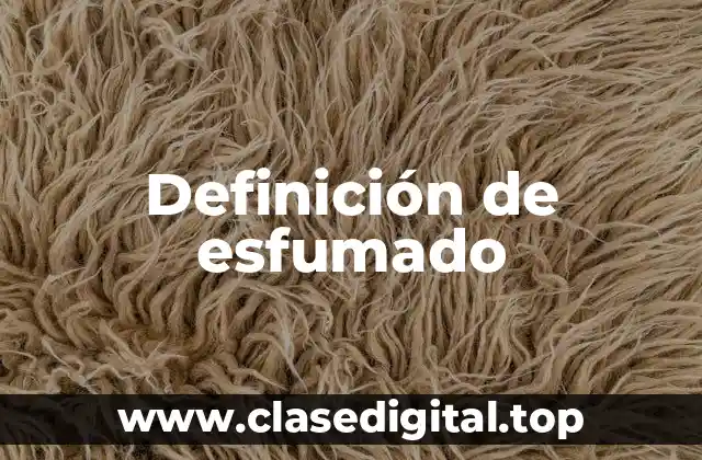 Definición de esfumado