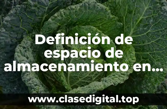 Definición de espacio de almacenamiento en SQL Server