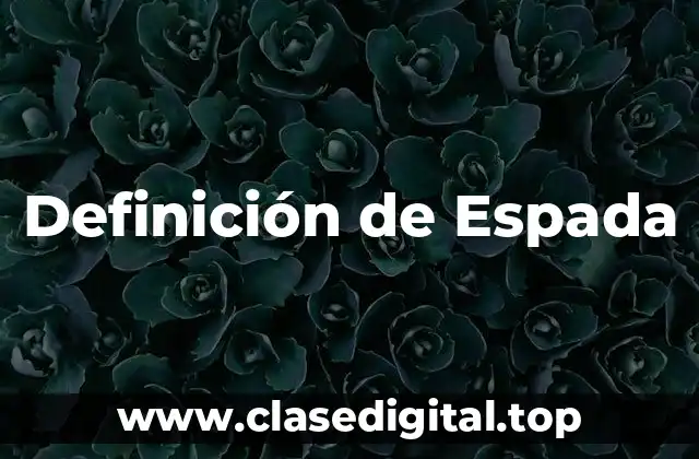 Definición de Espada