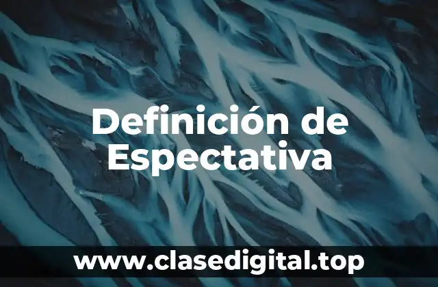 Definición técnica de Espectativa