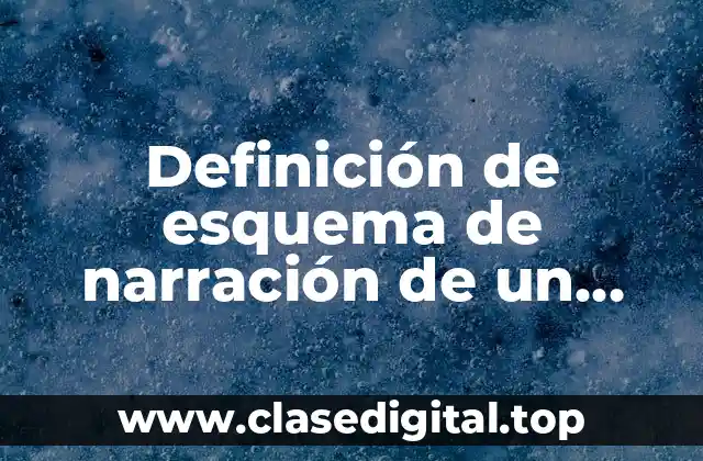 Definición de esquema de narración de un refrán