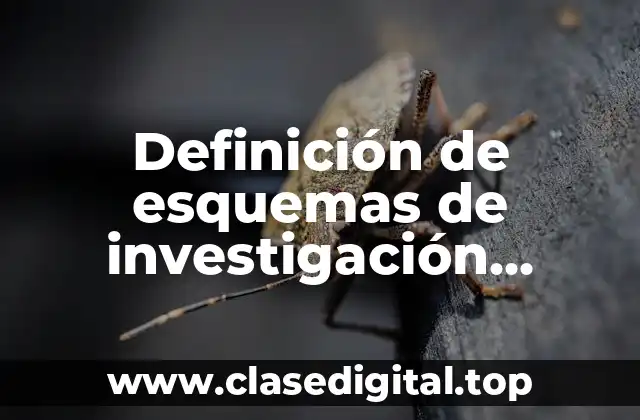 Definición de esquemas de investigación relacionados a obesidad infantil
