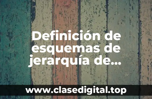 Ejemplos de esquemas de jerarquía de operaciones resueltas