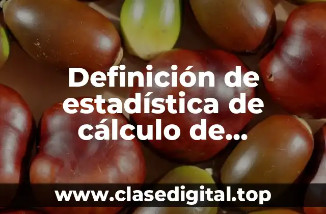 Definición de estadística de cálculo de desviación media