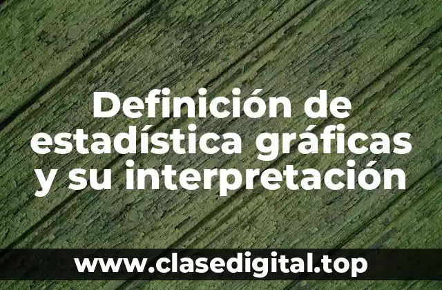 Definición de estadística gráficas y su interpretación