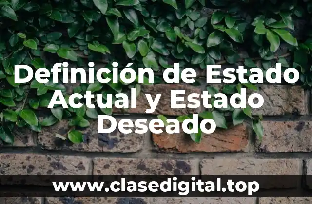 Definición de Estado Actual y Estado Deseado