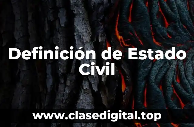 Ejemplos de Estado Civil