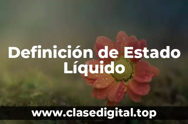 Definición de Estado Líquido