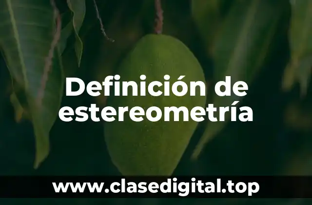 Ejemplos de estereometría