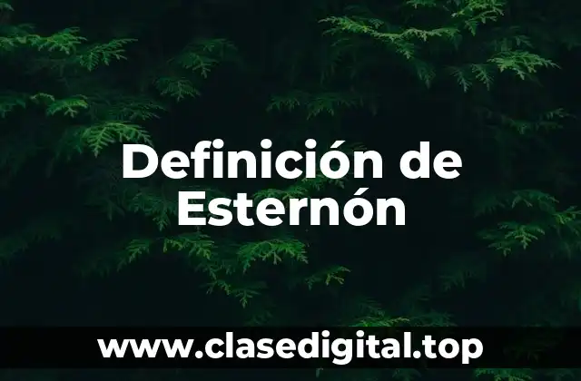 Definición de Esternón