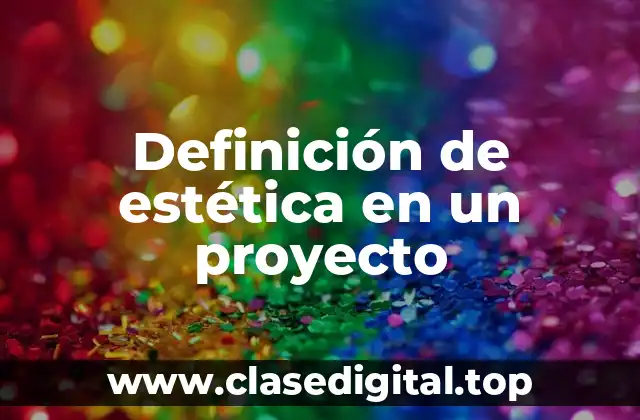 Definición de estética en un proyecto