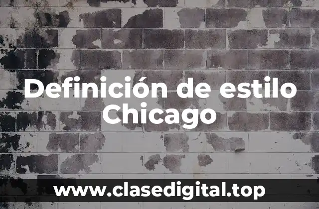 Ejemplos de estilo Chicago
