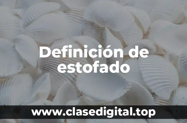 Definición de estofado